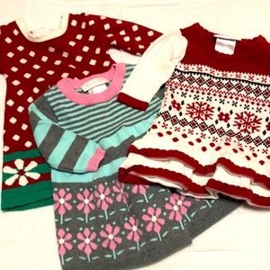 Baby girls winter Christmas dress bundle